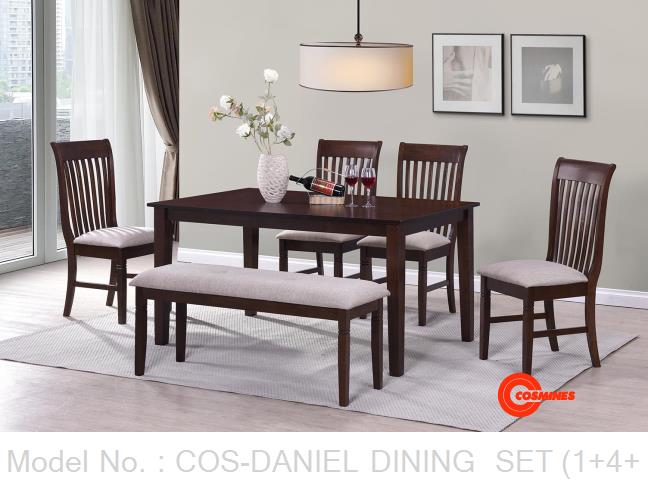 COS-DANIEL DINING  SET (1+4+1)